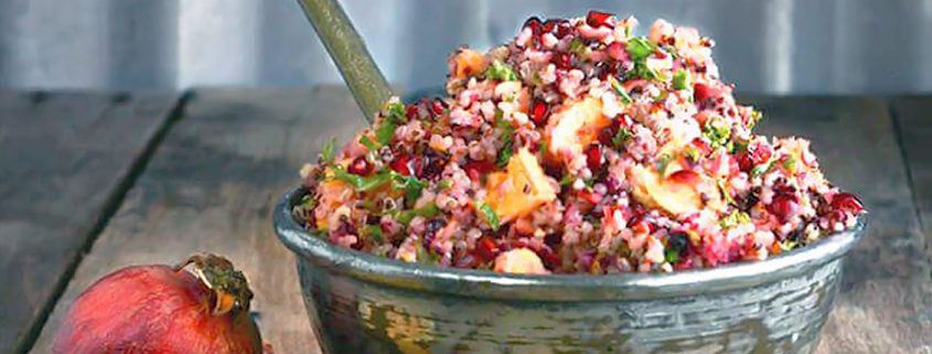 Ensalada de Quinoa con Arándanos y Naranja